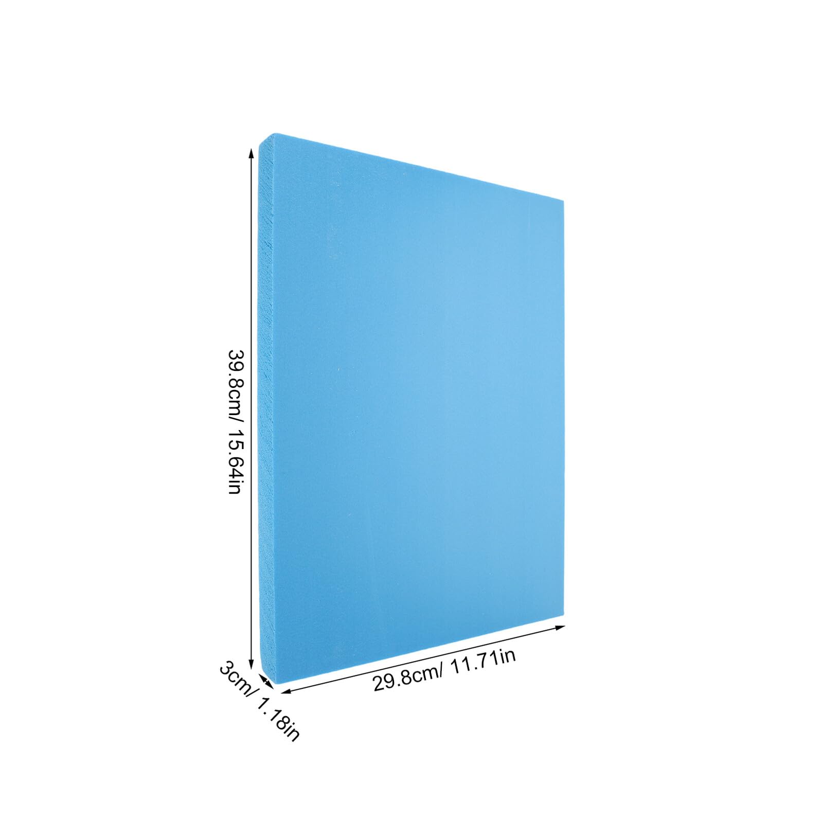 Healeved Láminas de Espuma Alta Densidad 3 Hojas 30X40X3 CM Azul para Manualidades DIY Base para Dioramas y Modelismo Material Ligero y Firme para Miniaturas y Paisajes