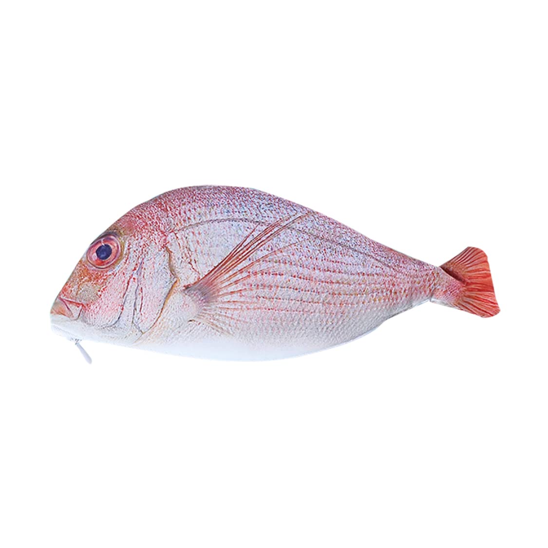Peosaard Blue Fish Pen Bag Funny Pencil Case Zipper Pouch Stationery Storage Box Makeup Case For School Fish Pencil Case