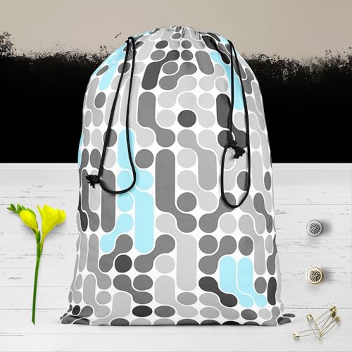 Image of ArtzFolio Abstract Geometric D2 | Reusable Sack Bag | Bag for Gym, Storage, Vegetable & Travel