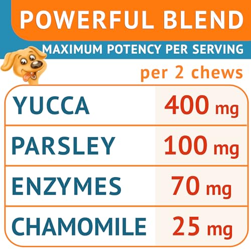 Image of No Poo Chews for Dogs - Coprophagia & Stool Eating Deterrent with Probiotics, Digestive Enzymes & Breath Aid Support - Stop Dog Poop Eating - Made in USA - 120 Soft Chews