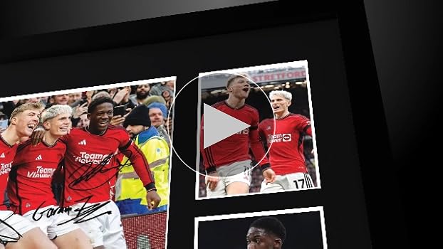 HWC Trading Rasmus Hojlund 16 X 12 Inch Printed Memorabilia Signed Autograph