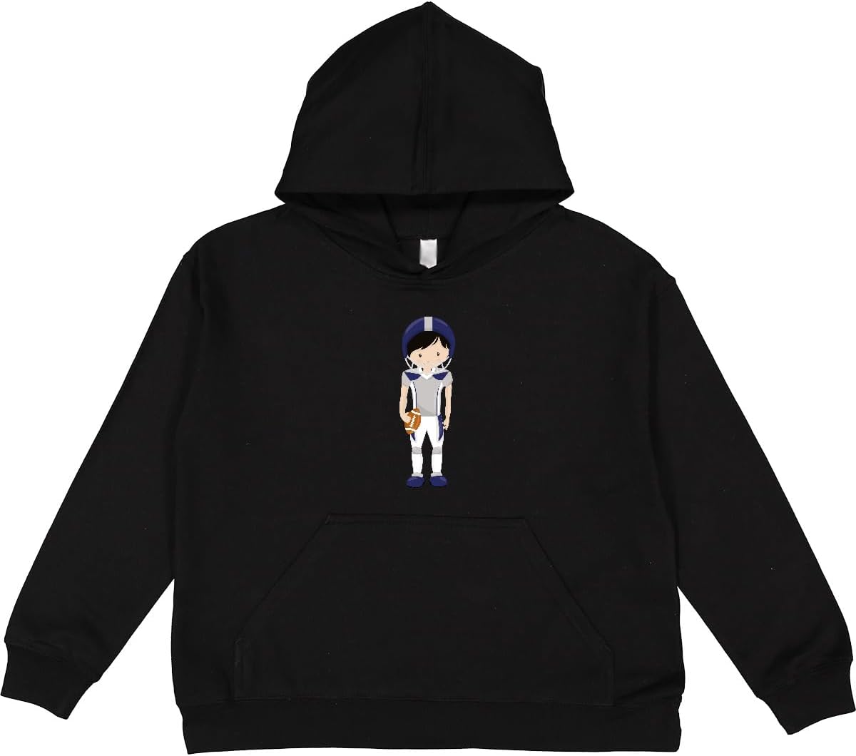 inktastic American Football, Black Hair, Cute Boy, Rugby Youth Hoodie Sweatshirt