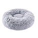 Z-Y Cuccia Rotonda Animali Domestici Letto per canestro Cestino calmante Letto Pet Kennel Gatti casa shag Pelliccia vegana Ciambella Coccole Cat Letto per Piccoli Cani di Grandi Dimensioni