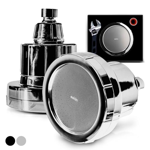 Filtered Showerhead - Best Shower Head With Filters For Healthy Hair & Skin - High Pressure Water Softener For Hard Water - Reduce Dandruff, Protect Colored Hair, And Soothe Dry Skin (Chrome)