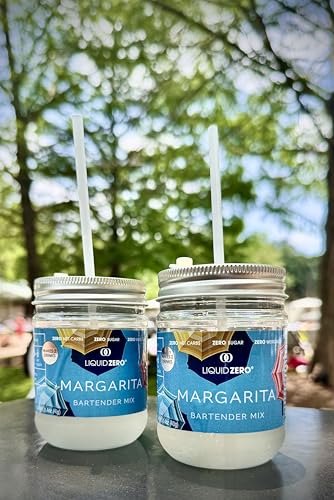 Liquid Zero Cocktail Mixer (Margarita) – Zero Sugar Drink Mix with Natural Flavors – Sweetened with Allulose, No Stevia or Monk Fruit – 8 Servings – Shaker Jar Included - Thumbnail 7