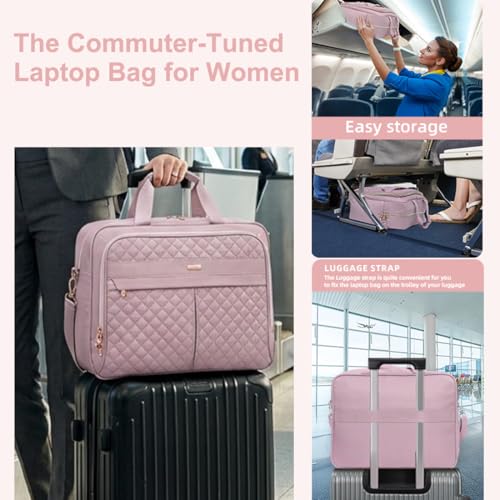 Image of 17.3 Inch Laptop Bag for Women, Large Waterproof Computer Bag, Messenger Work Briefcase Office Business Travel College