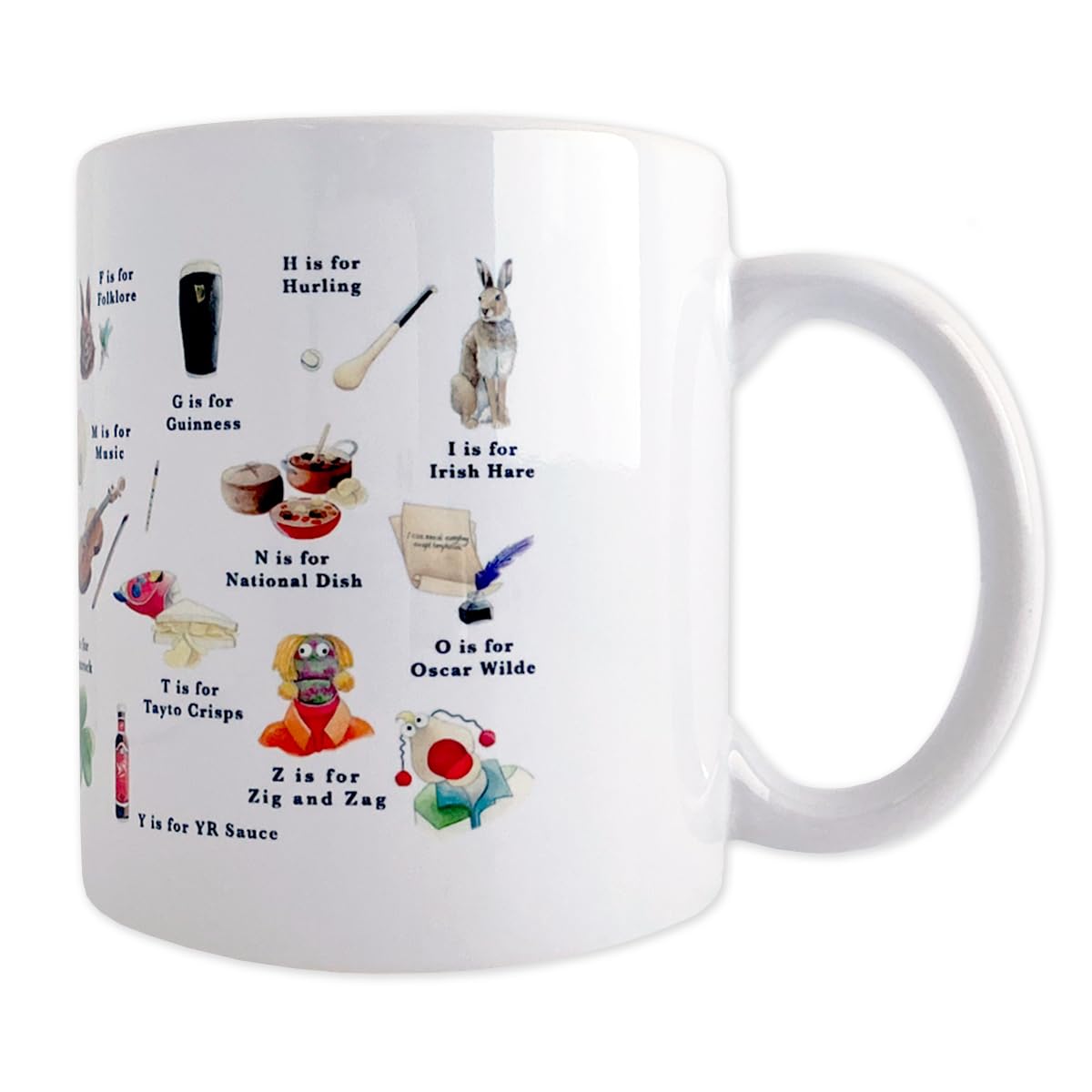 Irish Gifts | Ireland Ceramic Mug | New Home, Moving or Leaving Gift | Dishwasher Proof & Microwave Safe | Tea or Coffee Mug - Gift for Him or Her | Irish Teacher, Host or Secret Santa Office Gift