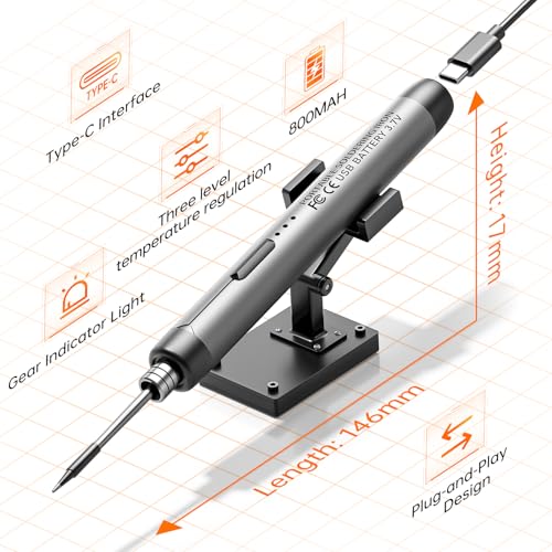 Meakest Cordless Usb Rechargeable Portable Soldering Iron thumb #4