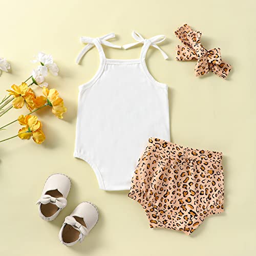 Toddler Girl Birthday Outfit Wild 1-5 Birthday Short Sleeve Romper Shirts Bodysuit Leopard Print Bell Bottom Pant3