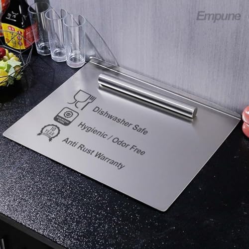 Image of REDSKY Chopping Board for Kitchen Vegetable Cutting Board, Metal Board, Vegetable Cutter Board, Durable Cutting Counter top Board /Chopping Board (42cm x 32cm) (Platform, L)