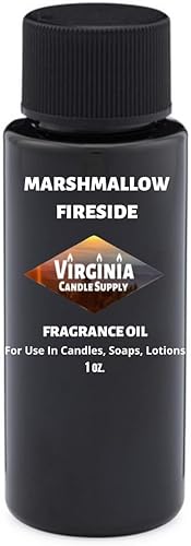 Aceite de fragancia tipo Marshmallow Fireside (nuestra versión de la marca) (botella de 1 onza) para hacer velas, hacer jabón, fabricación de