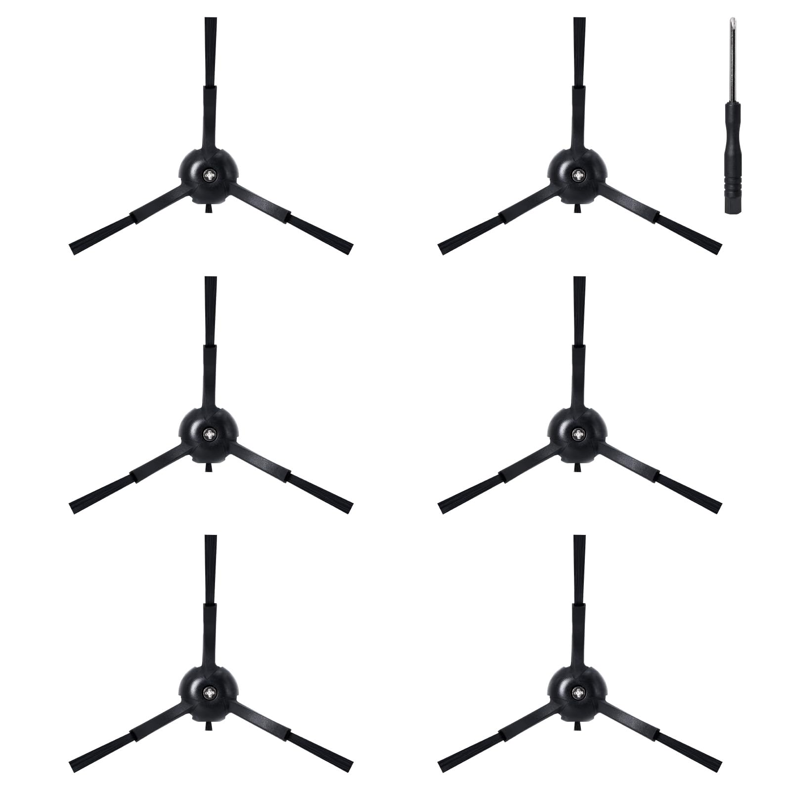 6 cepillos laterales de repuesto para Tapo RV30 Max Plus/Tapo RV30 Max/Tapo RV20 Max Plus/Tapo RV20 Max Accesorios para aspiradora