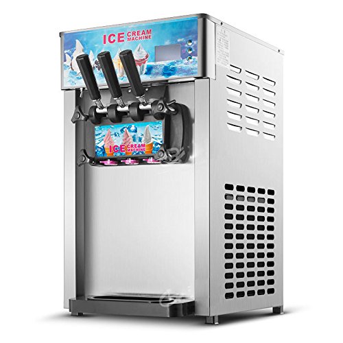 MXBAOHENG Weiche Eismaschine mit 3 Geschmacksrichtungen, 110 V – Bild 3