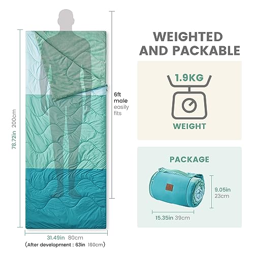 Cozy Bliss Puffy Outdoor Camping Blanket, Sleeping Bag, Picnic Mat-3 in 1 Multi Use, Warm Down Alternative Filled, Lightweight Packable for Hiking Travel Stadium Concerts, 63"x78" - Image 4