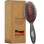 Since 1869 Hand Made In Germany - Nylon and 100% First Cut Boar Bristle Brush Suitable For Normal to Thick Hair - Gently Detangles, No Pulling or Split Ends - Softens Improves Texture, (Medium)