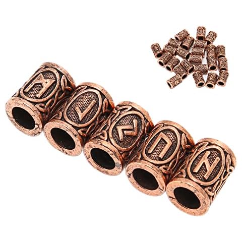 Caiqinlen Beard Beads Runas Vikingas Cover
