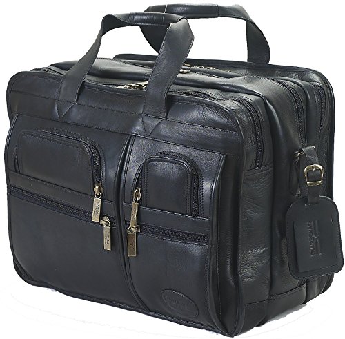 X-Wide Executive Computer Briefcase in Black Customize: Yes