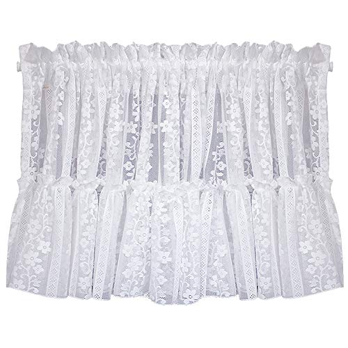 Cortinas de café francesas tipo cenefa corta para cocina 2