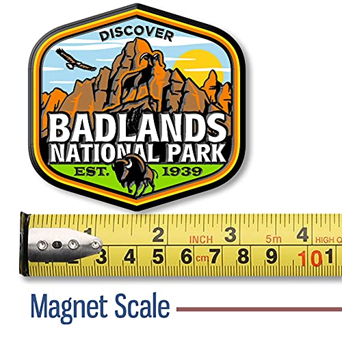 Imán decorativo Badlands National Park 3 x 2.9 pulgadas miniatura 2