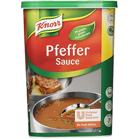 Knorr Pfeffer Sauce (braune Sauce mit ganzen Pfefferkörnern) 1er Pack (1 x 1 kg) Cover