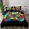 BDUCOK 6 Pieces Gamer Comforter Set for Boys Gaming Bedding Set Queen Size,Video Game Controller Comforter for Kids Adult 3D Gamepad Microfiber Bedding Sets 6 Pieces Bed in A Bag Sets30019,Queen #5