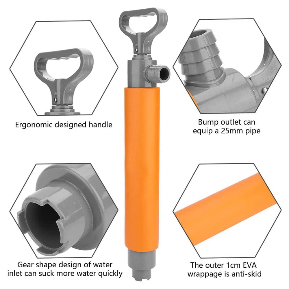 Kajak Bilgenpumpe, Manuelle Wasserpumpe, Handpumpe, Boot, Handpumpe, Bilgenpumpe für Kajaks, Kanus und Boote, KajakzubehöR