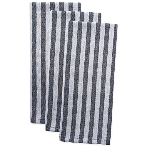 Dii Cotton Decorative Farmhouse Chic Geometric Dish Towels, (18X28, Set Of 3), Oversized Kitchen Dish Towels, Perfect Mother's Day, Hostess, Housewarming Gift - Stripe #TOP3