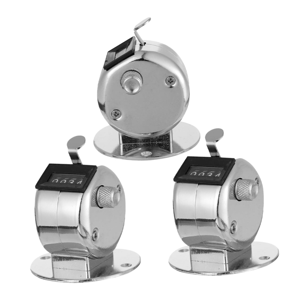 BESPORTBLE 3pcs Mechanical Tally Counter 4- Lap Counter Clicker Handheld for Sports Tally Counting Tool Digital Clicker Item Counting