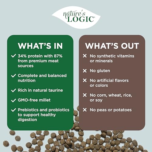 Image of NATURE'S LOGIC Dry Dog Food - Beef Meal Feast Dry Kibble, 13 lb
