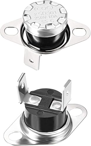 Miniatura 30 de uxcell KSD301 Termostato 284.0 °F/284°F 10A N.C Ajustar interruptor de temperatura de disco rápido para microondas, horno, cafetera 2 piezas