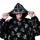 Star Wars Darth Vader All-Over Print Black Hooded Wearable Oversize Blanket-OSFA