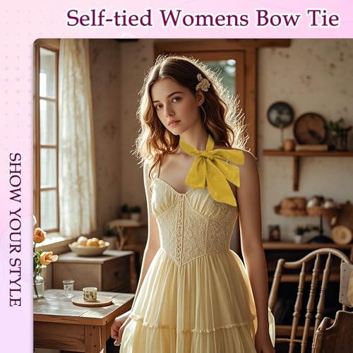 Satin Scarf for Women, Womens Skinny Ribbon Tie Solid Color Women's Necktie for Neck Belt Hairband Handbag Hat2