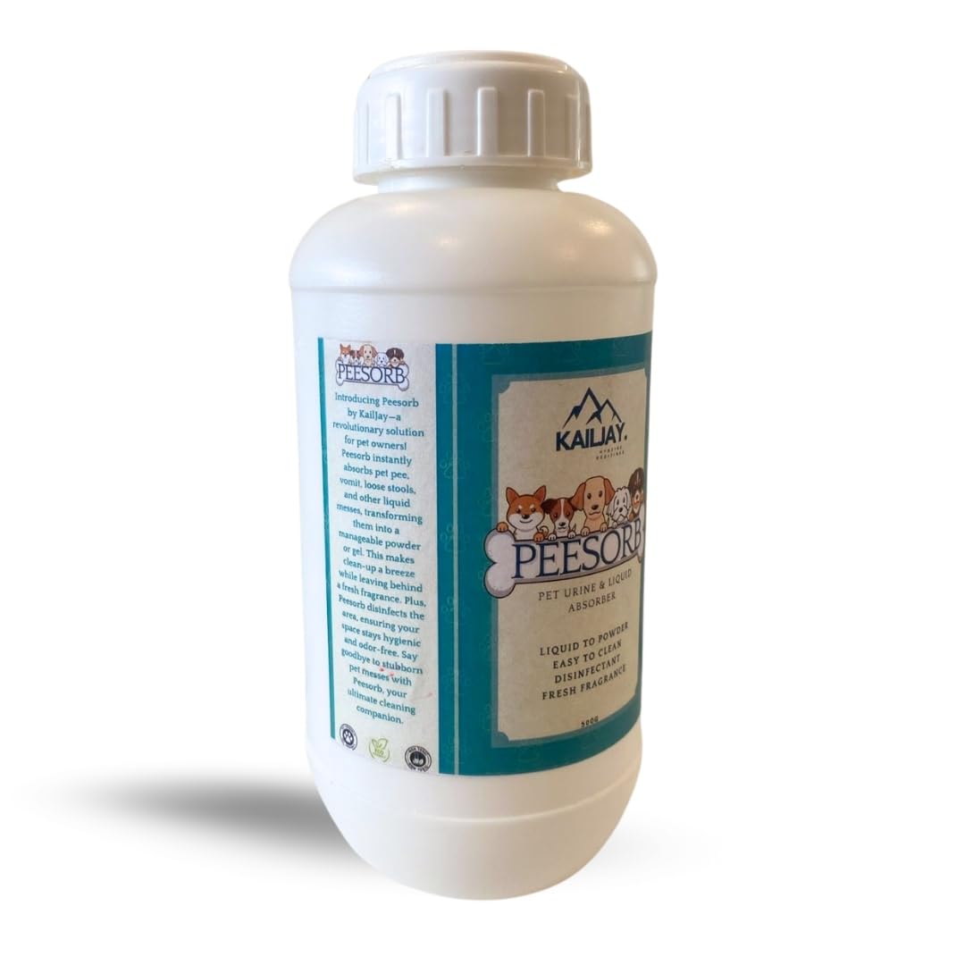 Kailjay peeSORB Pet Urine and Liquid Absorber, Liquid to Powder, Easy to Clean, Disinfectant, Fresh Fragrance, Easy to Use (400G) 1
