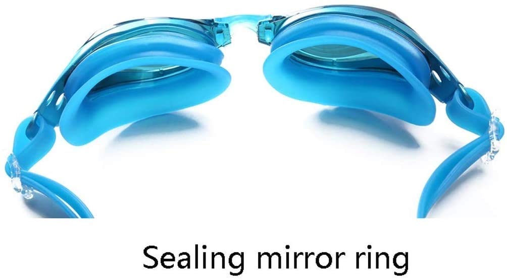 Schwimmbrille, Schwimmbrille für Erwachsene, Männer, Frauen, Jugendliche, Kinder, Kinder und Jugendliche, Schwimmbrille, kein Auslaufen, Anti-Beschlag-Triathlon, mit verspiegelten und wasserdich