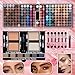 Pure Vie All-in-One Holiday Gift Makeup Set Essential Starter Bundle Include Eyeshadow Palette Lipgloss Concealer Blush Eyebrow Foundation Face Powder Eyeliner Pencil - Make up Kit for Women Full Kit
