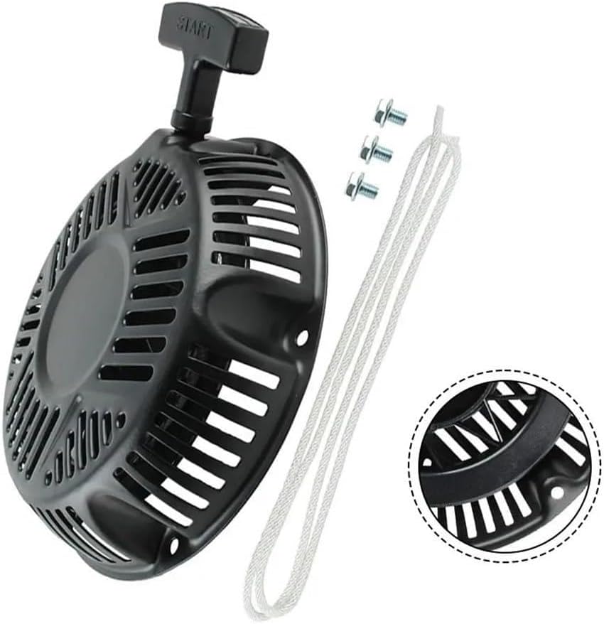 Lawn Mower Starter Assembly Fit for 797747 420cc Generator Accessory Pull Disk Starter Kit Backlash Starter Accessory