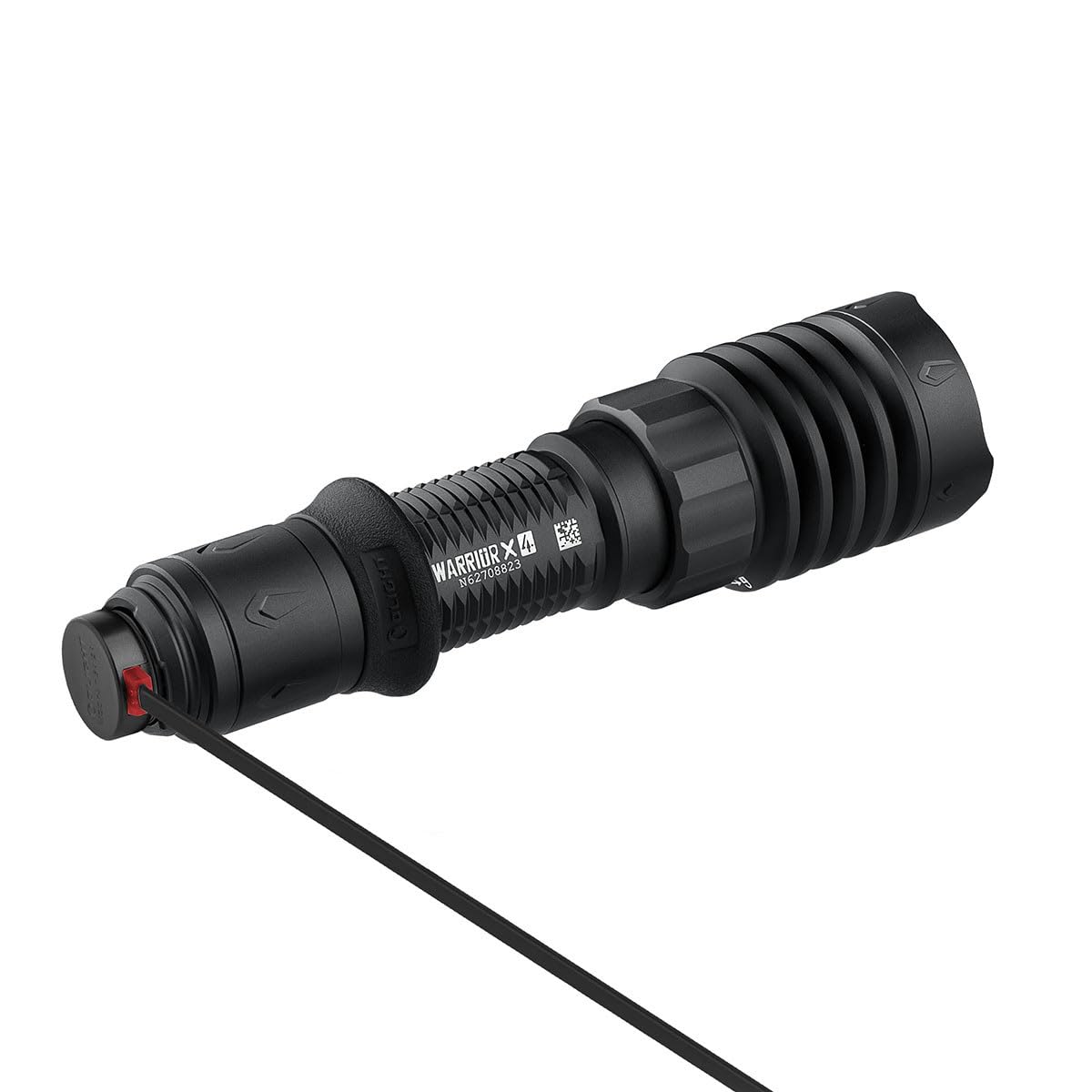 OLIGHT Warrior X 4 Lampe de Poche Tactique 2600 Lumens 630M Torche Puissante Flashlight avec Chargement Type-C et MCC Indicateur de Batterie et Vibration Étanche IPX8 pour l'Extérieur Urgence Chasse