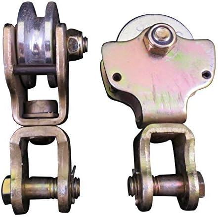 2 Ton / 4000 lb. Swiveling Hoist Block Anodized Wire Rope Pulley Block…