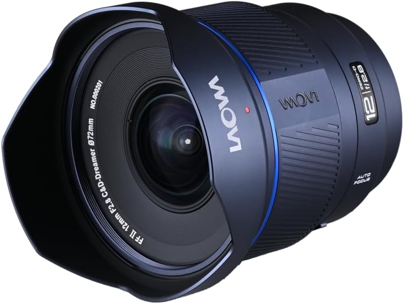 Laowa 12mm f/2.8 Lite Zero-D FF Ultra-Wide Angle Lens Autofocus for E-Mount, Full Frame Mirrorless, 122° FOV