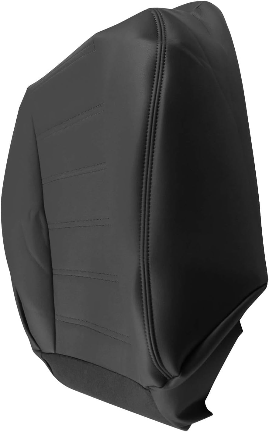 SecosAutoparts Passenger Side Bottom Synthetic Leather Seat Cover Black Compatible with Hummer H2 2003 2004 2005 2006 2007