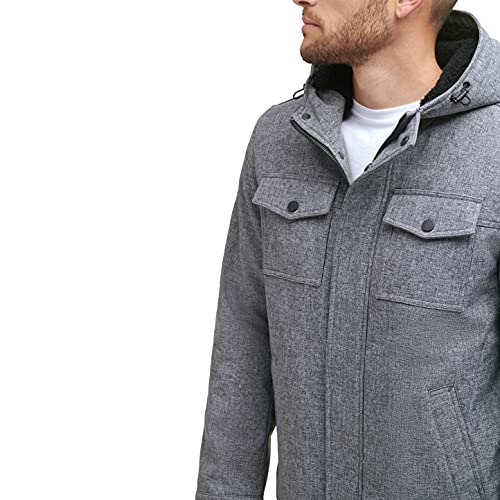DOCKERS Men's Arctic Cloth Sherpa Storm Jacket, Heather Grey Soft Shell, X-Large Tall - image 3