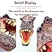 Tecesy Dinosaur Hand Puppets Toys, Dino Head Puppet Role Play Toy for Kids, Large Soft Rubber Realistic Tyrannosaurus Rex Head 9 inch