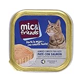 Mic&Friends Paté Con Salmón, Alimento Completo para Gatos - 100 g