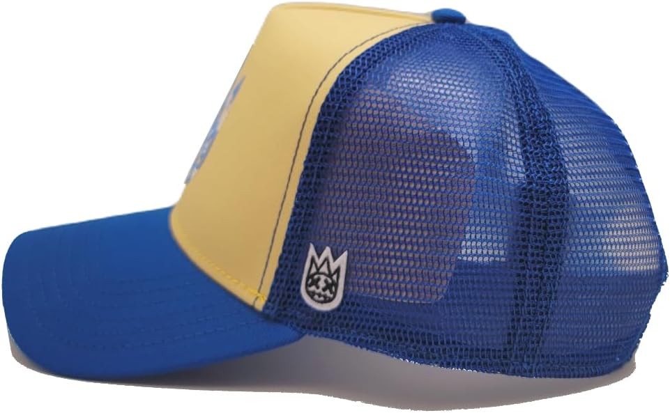 Cult of Individuality New Primary Clean 2 Tone Mesh Gray Black Era Snapback Hat, Blue - Image 5