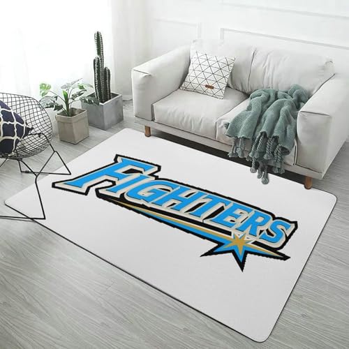 カーペット 北海道日本ハムファイターズ 絨毯 じゅうたん 滑り止め 150×100cm ラグマット オールシーズン 床暖房 子供部屋 ホール 寝室 居間用 家庭用