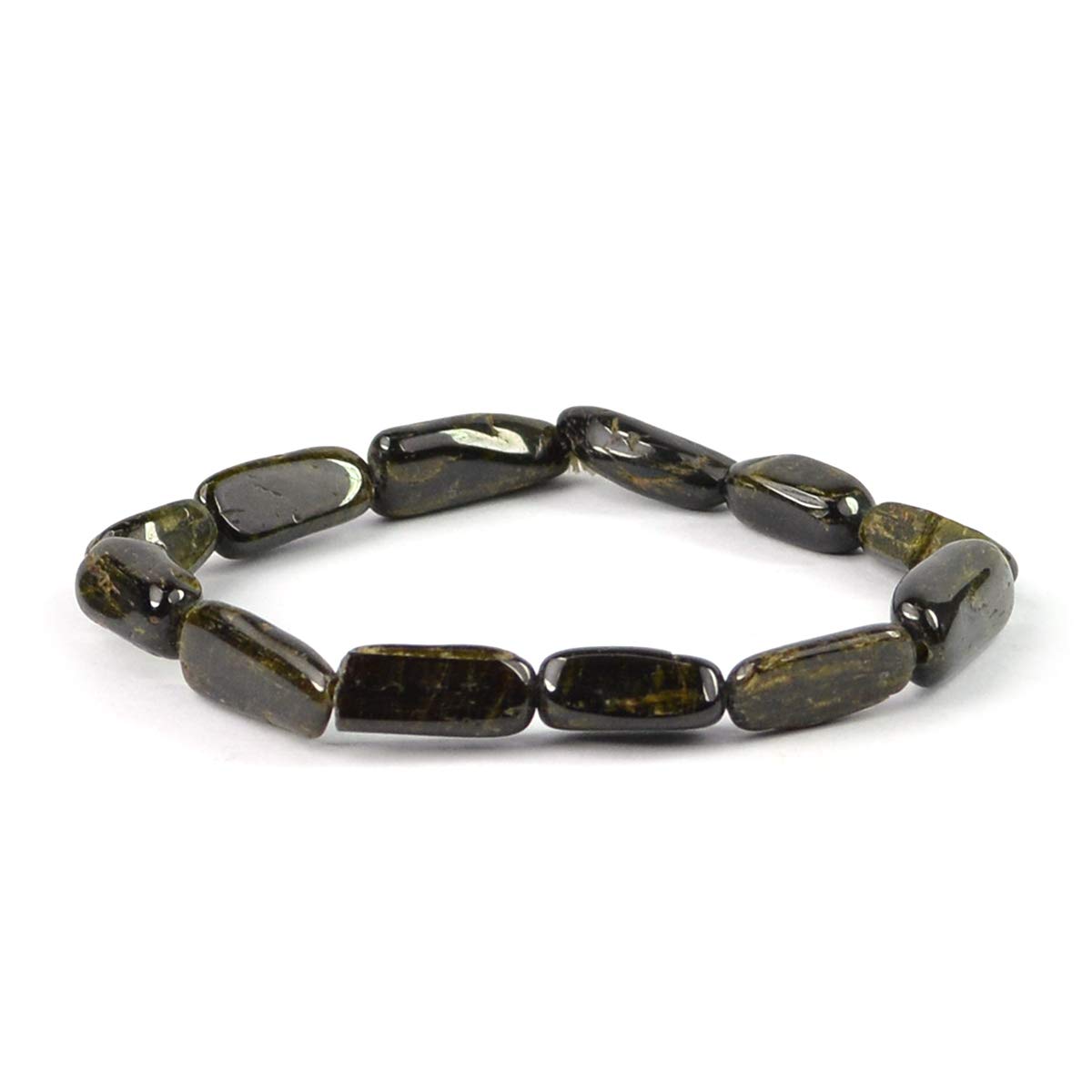 Crystu Natural Green Tourmaline Bracelet Crystal Stone Tumble Bead Bracelet for Reiki Healing and Crystal Healing Stones (Color : Green) (B08TX23FGQ) Amazon Price History, Amazon Price Tracker