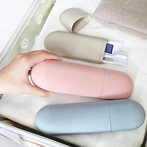 Soporte para cepillo de dientes, estuche portátil para cosméticos, organizador de baño para cepillo de dientes eléctrico, organizador de viaje (1 unidad) (rosa)