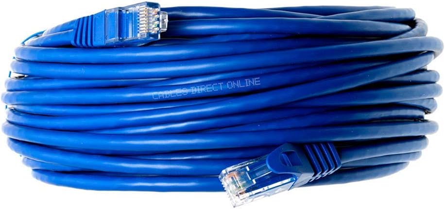Cables Direct Online Snagless Cat5e Ethernet Network Patch Cable Blue 75 Feet Wire : Electronics