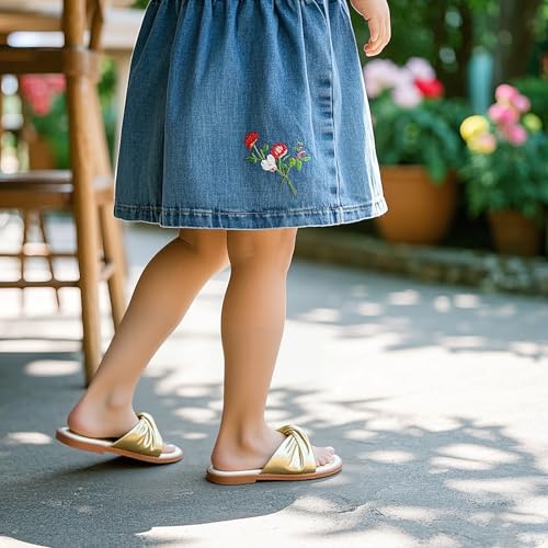 Image of THEE BRON Girls Cute Slip-On Slippers Stylish Sandals for Toddlers & Kids