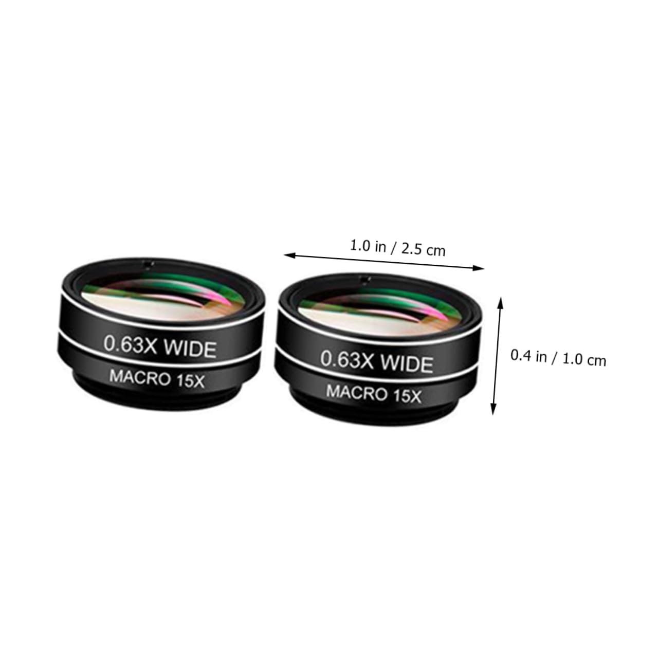 SHINEOFI Kit Obiettivo per Telefono in Lega Leggera e Vetro Lente Grandangolare e Macro per Fotografia Professionale